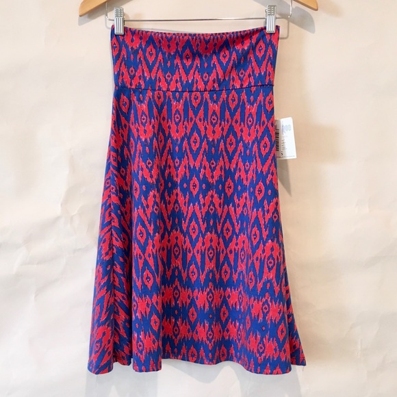 LuLaRoe Dresses & Skirts - 2 for $25 LuLaRoe // Azure tribal ikat skirt XS NWT